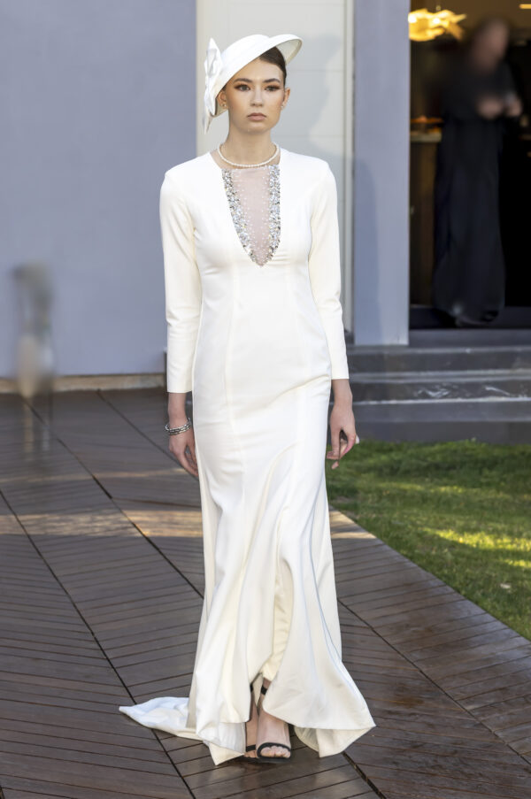 Luna ivory wedding gown